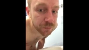 Nasty Faggot Licking The Toilet Clean