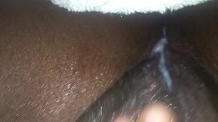 Black fat pussy milf creaming watching DP