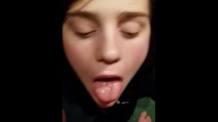 Wet sloppy blowjob