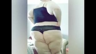 Ssbbw Tries On Crotchless Panties and Lace Panties