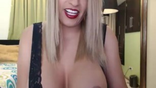 Busty Blonde Shemale