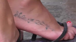 Tattoo candid feet