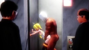 Rin Mmd In Elevator