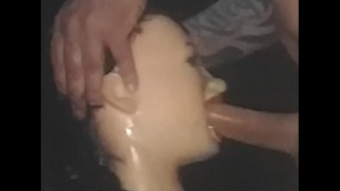 home made doll sucking and fucking my cock