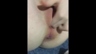 finger fucking my little pussy