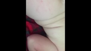 Pink haired BBW milf cheats on boyfriend with young cock