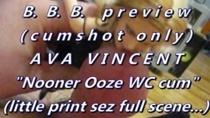 BBB preview: Ava Vincent "Little Black Dress in WC pop"cum only AVInoSloMo