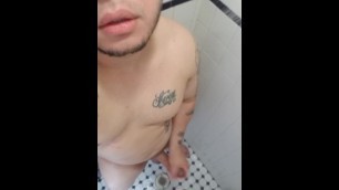 Jerking Big Dick In Shower