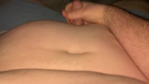 Chunky Guy Jerking and Cumming