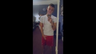 Hot Twink Flashes & Teases With His Big Dick