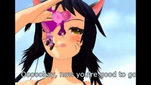 [MMD] LoL - Ahri dominates Annie (gts and normal size)