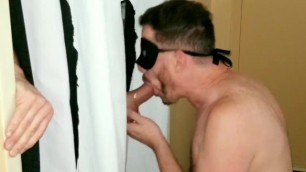 Over one hour compilation of me sucking dicks at my gloryhole