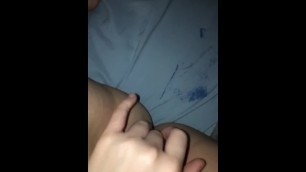 Rubbing my wet tight pussy