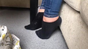 Nice teen feet in socks