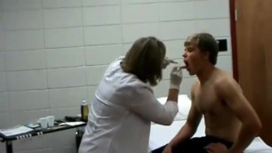 Athletic Teen Boy Full Physical Exam with Female Doctor (No Nudity)