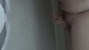 cumming on the wall