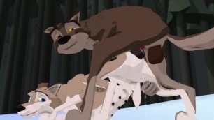 Balto x Aleu - cartoon animation (onedirtydog animation)