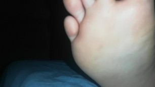Lick my cousin's feet while he's sleeping