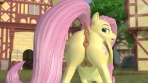 Fluttershy Ass Tease