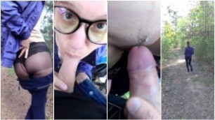 Quickie Outdoor and Cum in My Panties