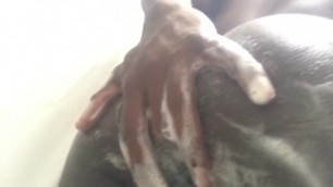 Black teen Fingering himself