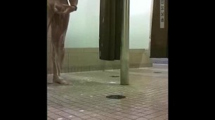 Shower Spy Swimmer at Gym