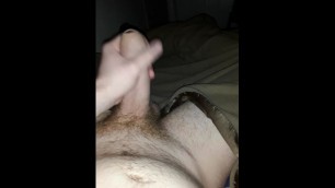 Playing with my dick before bed