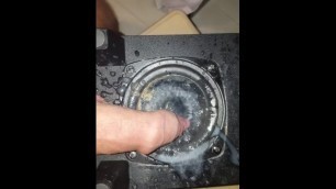 Subwoofer makes Cum Overload