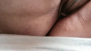 Playing with my pussy in the morning