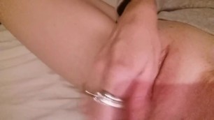 Horny housewife play with her pussy