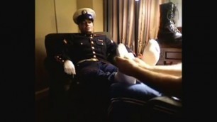 Military feet tickle