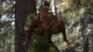 3D Amaya and the Orc