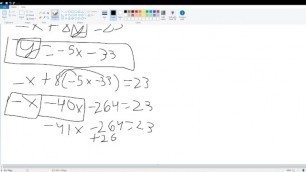 How to Solve Equation by Substitution