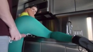 yoga pants cumshot part 2