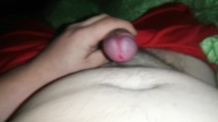 Husband trying to record before blowing his load, then cums on the lens.