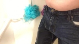 Taking a piss in my jeans
