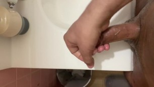 3rd time jerking off cumshot in before shower