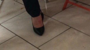 Candid heels at work#7