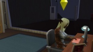 Furrymädchen Mastorbiert vor dem PC ( Sims 4 ) MOD