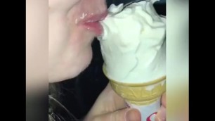 Cum Slut Devours Cone