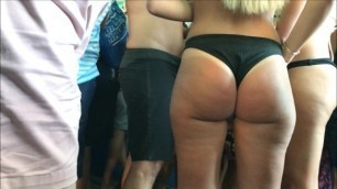 Nice Candid Beach Blonde Butt