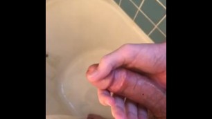 Jacking off in shower