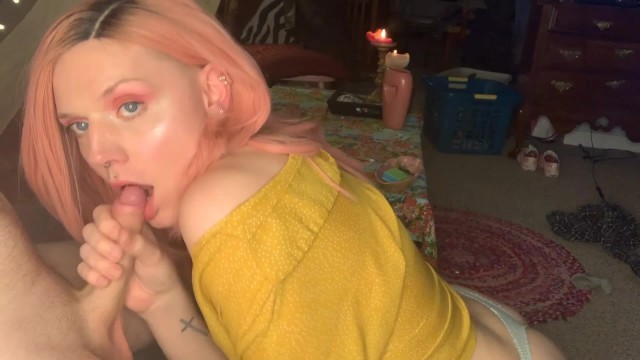 Pink hair, Cock Sucking, Makeup, And Toys