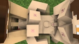 Minecraft Threesome Futa Cumshots