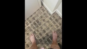 quick pee on hotel carpet