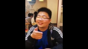 Chinese student fucked his friends by talking shit