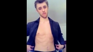 Solo guy stripping and teasing