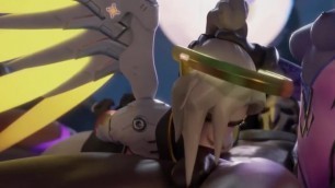 Mercy Got capture & force to clean reaper dick by widowmaker&sombra sound