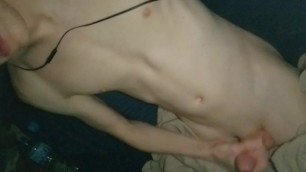 Fit Amateur Male masturbates