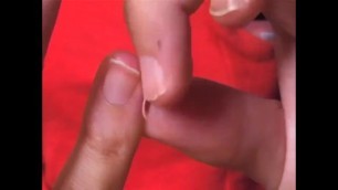 Deborah fingers fetish and nails biting erotic asmr hand worship handjob